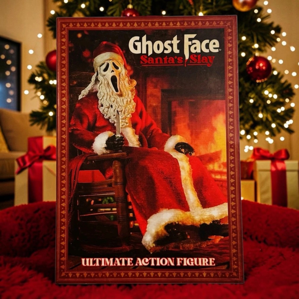 2026 NECA Ghost Face Santa's Slay Ultimate Action Figure Holiday Horror NEW